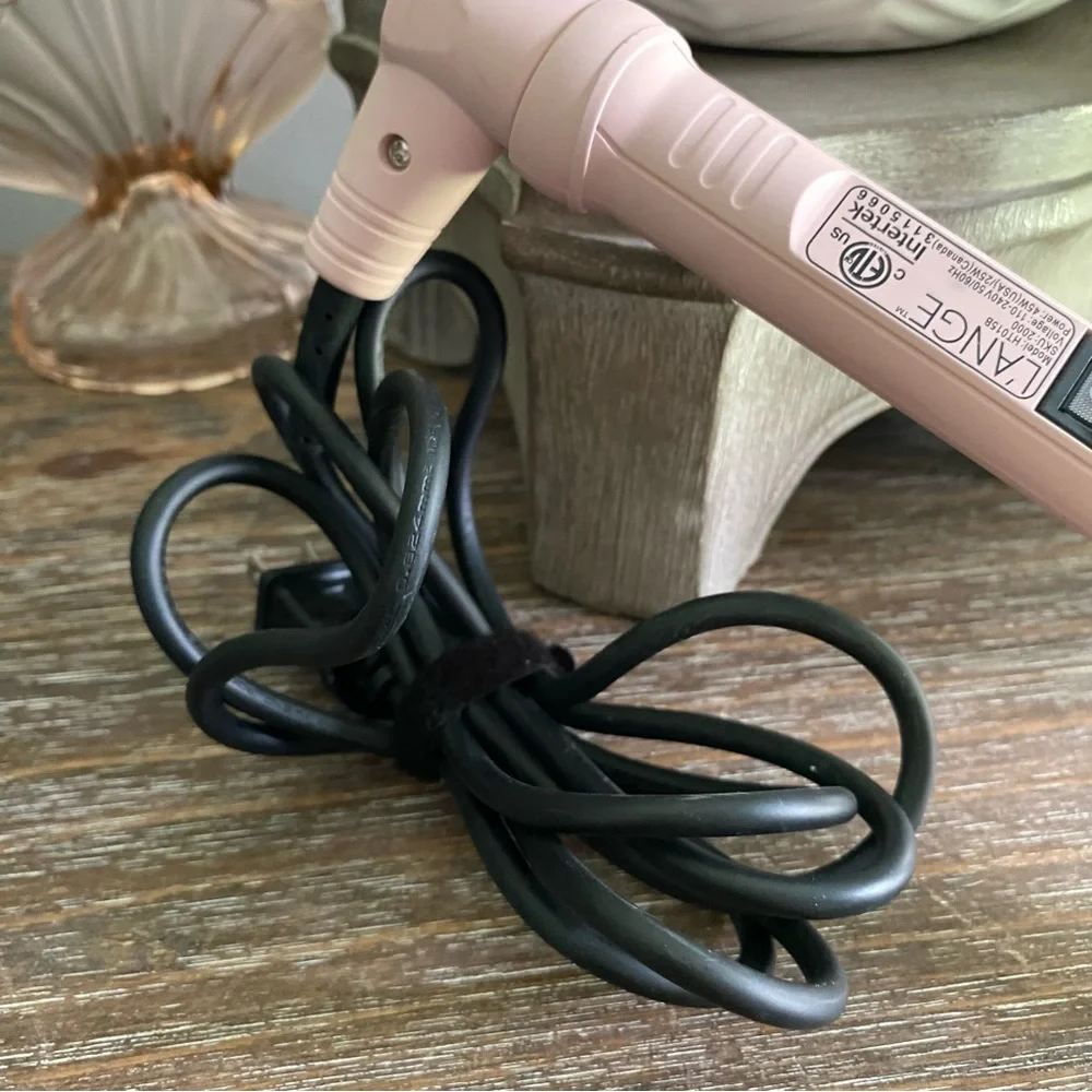 Lange Womens Hair Curling Wand Styling‎ Tool Pink Gold HT015B